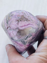 Load image into Gallery viewer, 565g Rhodochrosite Pink Gemstone Standing Free Form From Capillitas Argentina