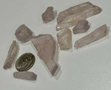Load image into Gallery viewer, 27g Lot Kunzite Crystal Gemstone Specimen Pala Mine, San Diego CA Pink Spodumene