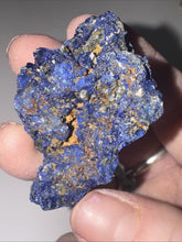 Load image into Gallery viewer, 140ct Natural Azurite Gemstone Blue Mineral Display Crystal Specimen 45x48mm