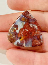 Load image into Gallery viewer, 33ct Red Moss Plume Agate Fancy  GemStone Cabochon 28x26 Old Stock Lapidary