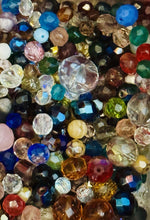 Load image into Gallery viewer, 100g Vintage Czech Crystal Glass Loose Mixed Bead Lot for Jewelry Making DIY