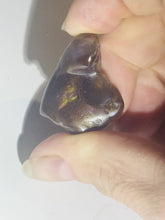 Load image into Gallery viewer, 47ct Rare Fire Agate Purple Flash Polished Gemstone Cabochon Arizona 23x27mm