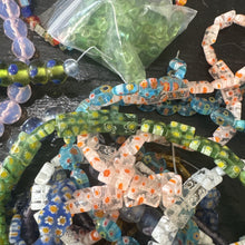 Load image into Gallery viewer, Over 600g Czech High Quality Vintage Glass Bead Strand Lampwork Jewlery Making