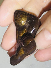 Load image into Gallery viewer, 49ct Fire Agate Gemstone Freeform Semi-Cut Rough Lapidary Specimen 21x41mm