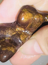 Load image into Gallery viewer, 49ct Fire Agate Gemstone Freeform Semi-Cut Rough Lapidary Specimen 21x41mm