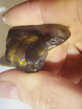 Load image into Gallery viewer, 47ct Rare Fire Agate Purple Flash Polished Gemstone Cabochon Arizona 23x27mm