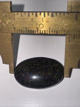 Load image into Gallery viewer, 13ct Australian Andamooka Black Matrix Rainbow Opal Gemstone Cabochon 15x23mm