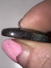 Load image into Gallery viewer, 10ct Australian Andamooka Black Matrix Rainbow Opal Gemstone Cabochon 22x12mm