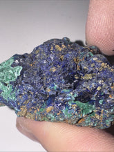 Load image into Gallery viewer, 196ct Azurite Malachite Gemstone Mineral Display Crystal Specimen 47x47mm