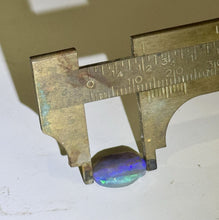 Load image into Gallery viewer, 4ct Australian Lightning Ridge Black Opal Preform Cabochon Gemstone 11x13mm