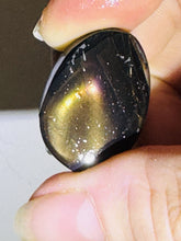 Load image into Gallery viewer, 30ct Fire Obsidian-Glass Butte Gemstone Preform Cabochon Oregon Lapidary 19x26mm
