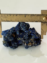 Load image into Gallery viewer, 140ct Natural Azurite Gemstone Blue Mineral Display Crystal Specimen 25x43mm