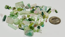 Load image into Gallery viewer, 27ctw Watermelon Tourmaline Crystal Gemstone Specimen Pink Green Bicolor Lot