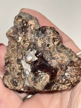 Load image into Gallery viewer, 175g Natural Red Garnet Crystal Cluster Specimen on Matrix Display - Collector