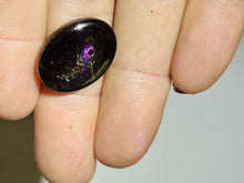 Load image into Gallery viewer, 11ct Rare Fire Obsidian-Glass Butte Cabochon, Oregon Gemstone Lapidary 14x18mm