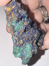 Load image into Gallery viewer, 196ct Azurite Malachite Gemstone Mineral Display Crystal Specimen 47x47mm