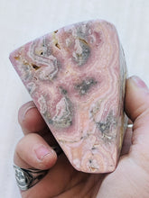 Load image into Gallery viewer, 565g Rhodochrosite Pink Gemstone Standing Free Form From Capillitas Argentina