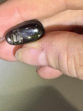 Load image into Gallery viewer, 10ct Rare Fire Obsidian-Glass Butte Gemstone Cabochon, Oregon Lapidary 10x17mm