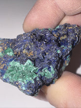Load image into Gallery viewer, 196ct Azurite Malachite Gemstone Mineral Display Crystal Specimen 47x47mm
