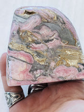 Load image into Gallery viewer, 565g Rhodochrosite Pink Gemstone Standing Free Form From Capillitas Argentina