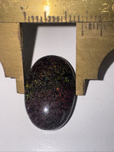 Load image into Gallery viewer, 11ct Australian Andamooka Black Matrix Rainbow Opal Gemstone Cabochon 22x14
