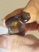 Load image into Gallery viewer, 47ct Rare Fire Agate Purple Flash Polished Gemstone Cabochon Arizona 23x27mm