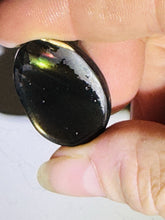 Load image into Gallery viewer, 30ct Fire Obsidian-Glass Butte Gemstone Preform Cabochon Oregon Lapidary 19x26mm