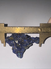 Load image into Gallery viewer, 140ct Natural Azurite Gemstone Blue Mineral Display Crystal Specimen 45x48mm