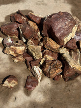 Load image into Gallery viewer, 4+ pound lot of Red Banded Arizona Agatized Petrified Limb wood for lapidary