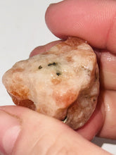 Load image into Gallery viewer, 23g Rough Rainbow Confetti Sunstone Gemstone Specimen, Schiller - Flash Lapidary