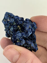 Load image into Gallery viewer, 140ct Natural Azurite Gemstone Blue Mineral Display Crystal Specimen 25x43mm