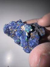 Load image into Gallery viewer, 189ct Natural Azurite Blue Gemstone Mineral Display Crystal Specimen 49x50mm