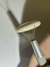 Load image into Gallery viewer, 11ct Natural Australian White Opal Oval Cabochon Flash Fire Gemstone 16x21mm
