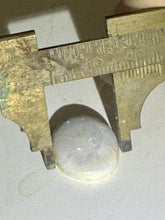 Load image into Gallery viewer, 11ct Natural Australian White Opal Oval Cabochon Flash Fire Gemstone 16x21mm