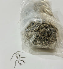 Load image into Gallery viewer, 410g French Hook Silver Tone Ear Wires/Earrings Bulk DIY Jewlery Making Supplies