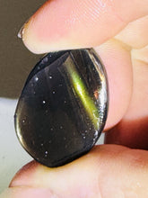 Load image into Gallery viewer, 30ct Fire Obsidian-Glass Butte Gemstone Preform Cabochon Oregon Lapidary 19x26mm