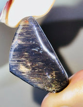 Load image into Gallery viewer, 31ct Rare Fire Obsidian-Glass Butte Cabochon, Oregon Gemstone Lapidary 19x33mm