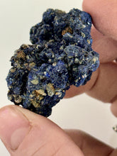 Load image into Gallery viewer, 140ct Natural Azurite Gemstone Blue Mineral Display Crystal Specimen 25x43mm