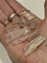 Load image into Gallery viewer, 27g Lot Kunzite Crystal Gemstone Specimen Pala Mine, San Diego CA Pink Spodumene