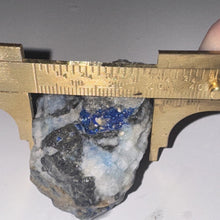 Load image into Gallery viewer, 91g Rare Blue Linarite on cerussite, with leadhillite Lapidary Rough Gemstone