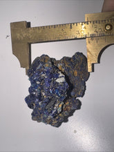 Load image into Gallery viewer, 236ct Natural Azurite Blue Gemstone Mineral Display Crystal Specimen 35x43mm