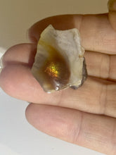 Load image into Gallery viewer, 54ct Fire Agate Windowed Rough Old Stock Gemstone Specimen Lapidary 22x25mm