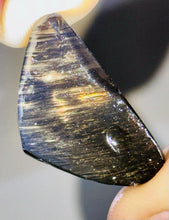 Load image into Gallery viewer, 31ct Rare Fire Obsidian-Glass Butte Cabochon, Oregon Gemstone Lapidary 19x33mm