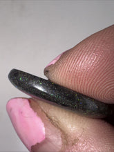 Load image into Gallery viewer, 8ct Australian Andamooka Black Matrix Rainbow Opal Gemstone Cabochon 22x13