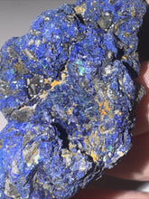 Load image into Gallery viewer, 228ct Natural Azurite Blue Gemstone Mineral Display Crystal Specimen 32x55mm