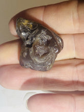 Load image into Gallery viewer, 47ct Rare Fire Agate Purple Flash Polished Gemstone Cabochon Arizona 23x27mm