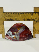 Load image into Gallery viewer, 33ct Red Moss Plume Agate Fancy  GemStone Cabochon 28x26 Old Stock Lapidary