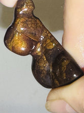 Load image into Gallery viewer, 49ct Fire Agate Gemstone Freeform Semi-Cut Rough Lapidary Specimen 21x41mm