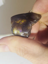 Load image into Gallery viewer, 47ct Rare Fire Agate Purple Flash Polished Gemstone Cabochon Arizona 23x27mm