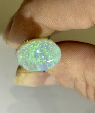 Load image into Gallery viewer, 2.5ct Australian Lightning Ridge Black Opal Preform Cab Gemstone Flash 10x13mm